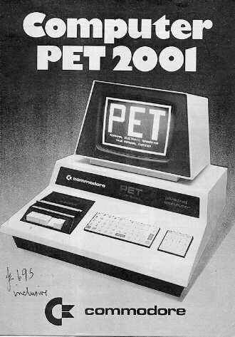 Commodore PET 2001 Advertising Literature.